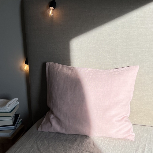 Poszewka na poduszkę - zakładka 60x50 różowa