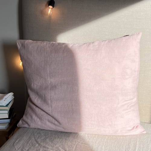 Poszewka na poduszkę - zakładka 80x70 różowa