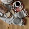 Rękawica lniana - łapka kuchenna róża