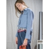 Koszula lniana damska jasny jeans