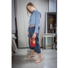 Koszula lniana damska jasny jeans
