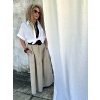 Lniana spódnica maxi boho natural